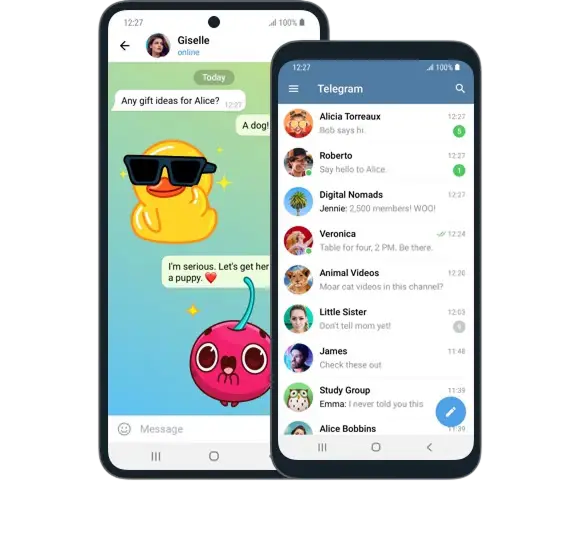 Telegram 安卓手机界面